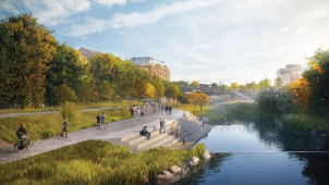 Olomoučané mohou ovlivnit podobu Mlýnského potoka u Šantovky