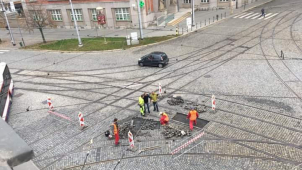 Tramvajová trať na Hrdinech