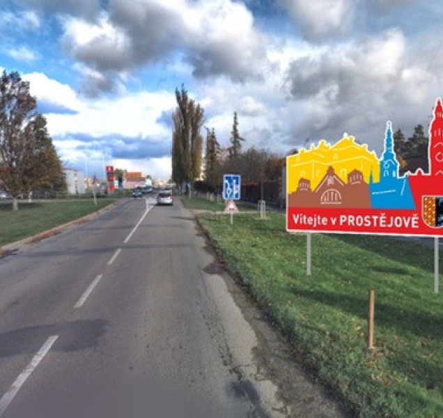 Při vjezdu do Prostějova vás uvítají cedule