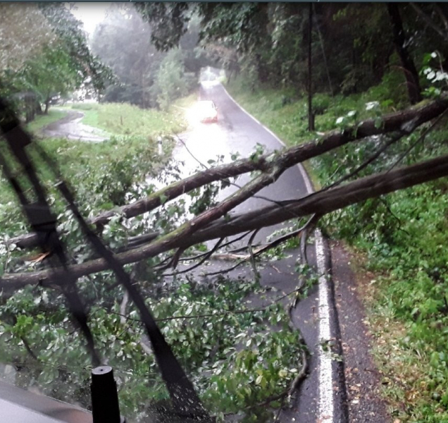 Včerejší přívalové srážky zaměstnaly také krajské hasiče