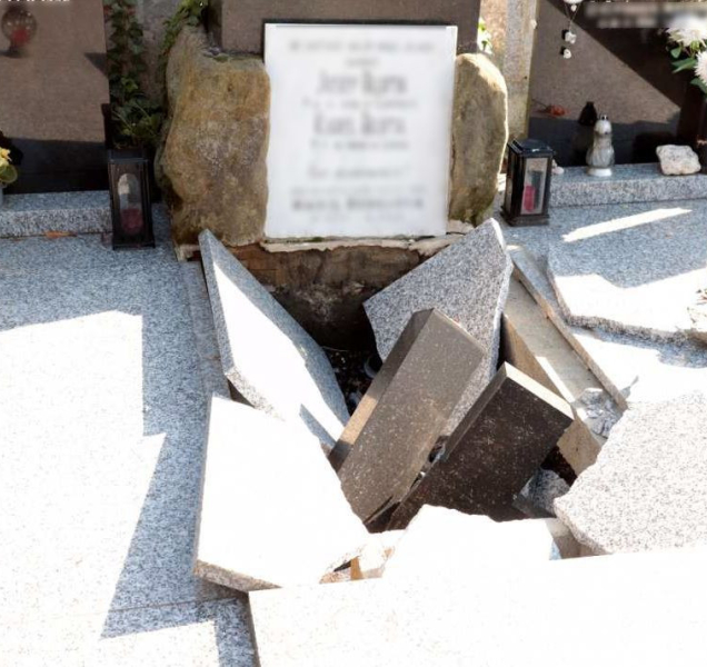 Policie dopadla muže, který poničil desítky hrobů