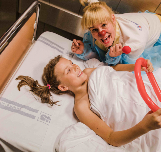 Na dětské klinice olomoucké fakultky působí zdravotní klauni