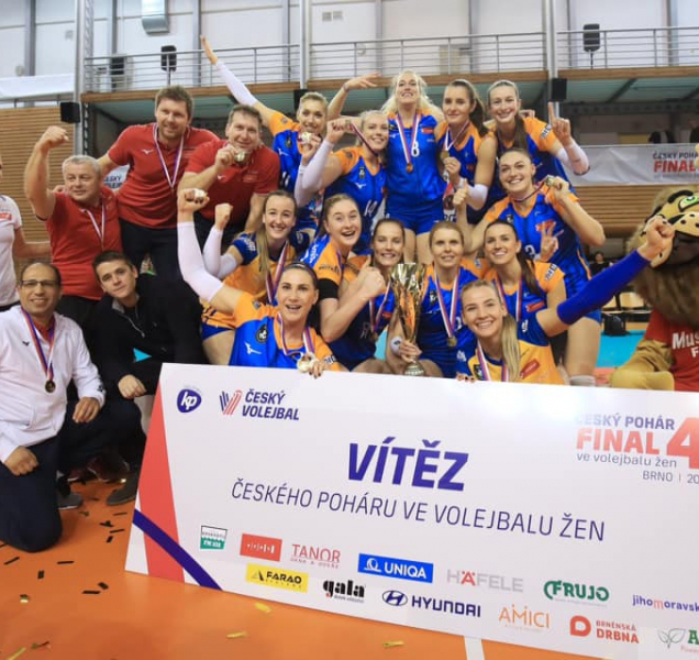Volejbalistky VK UP obhájily prvenství v poháru