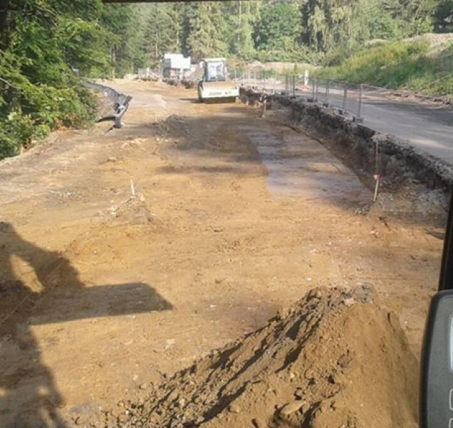 Dopravní uzavírka pod Červenohorským sedlem