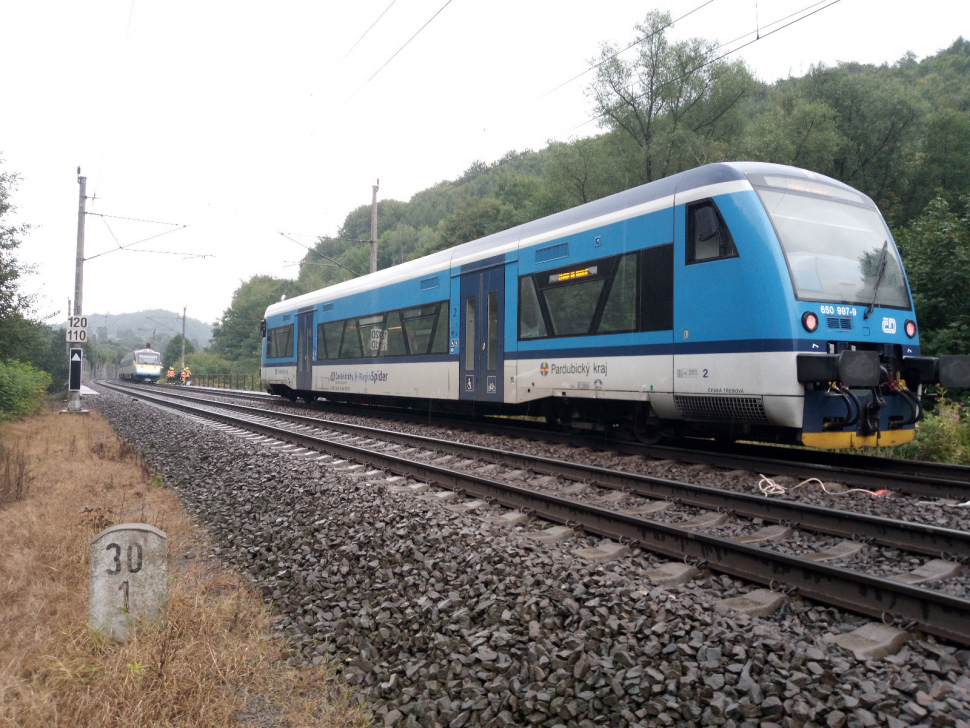 Pendolino se řítilo proti osobnímu vlaku